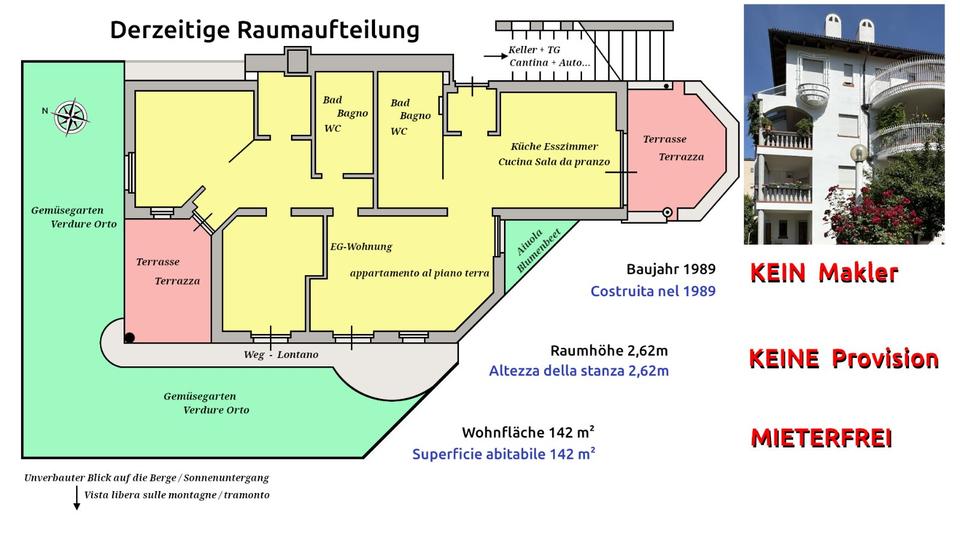 Erdgeschoßwohnung München Altstadt-Lehel - 6 Zimmer, 142 m&sup2;, 710.000&euro; | Angebot:27013676