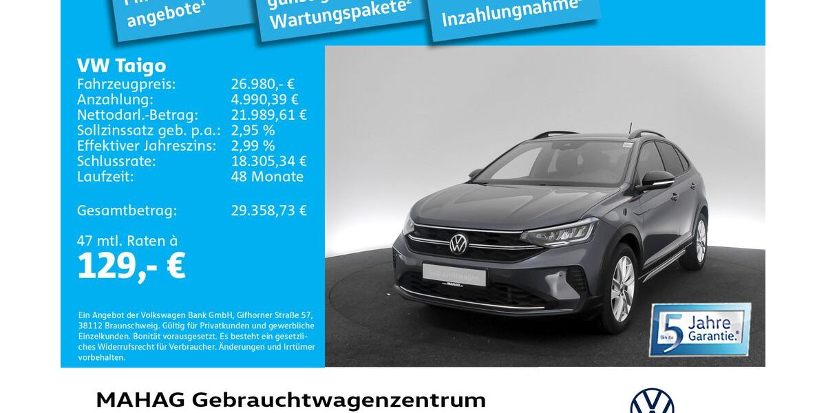 VW Taigo 10.195 km 26.980 &euro; München 80935