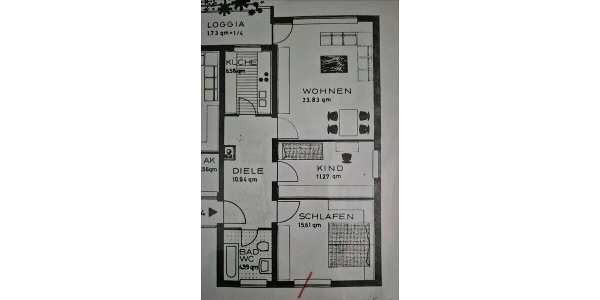 Hochparterre Olching - 3 Zimmer, 78 m&sup2;, 450.000&euro; | Angebot:26781480