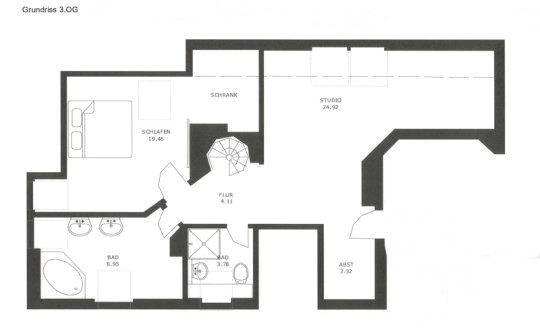 Maisonettenwohnung München Giesing - 3 Zimmer, 113 m&sup2;, 1.995&euro; | Angebot:26549885
