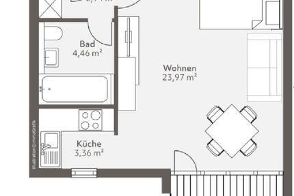 Apartment 1 Zimmer Wohnung möbliert 1 zimmer