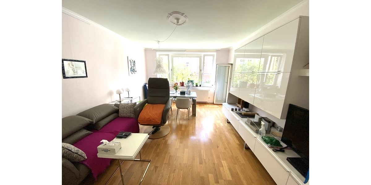 Möblierte 3-Zimmer-Wohnung mit Südwest-Loggia in top Lage Schwabing-West - Etagenwohnung München / Schwabing-West West | Angebot:27085708
