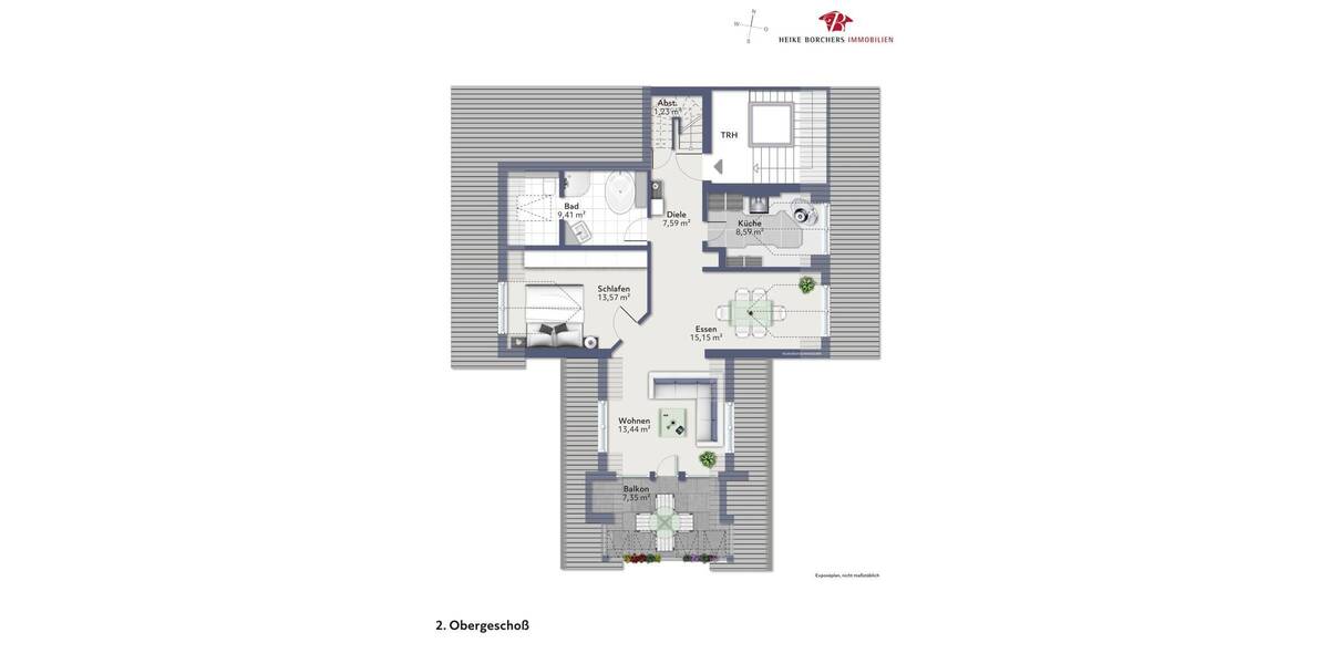 Etagenwohnung Unterhaching - 2 Zimmer, 85 m&sup2;, 598.300&euro; | Angebot:25779887
