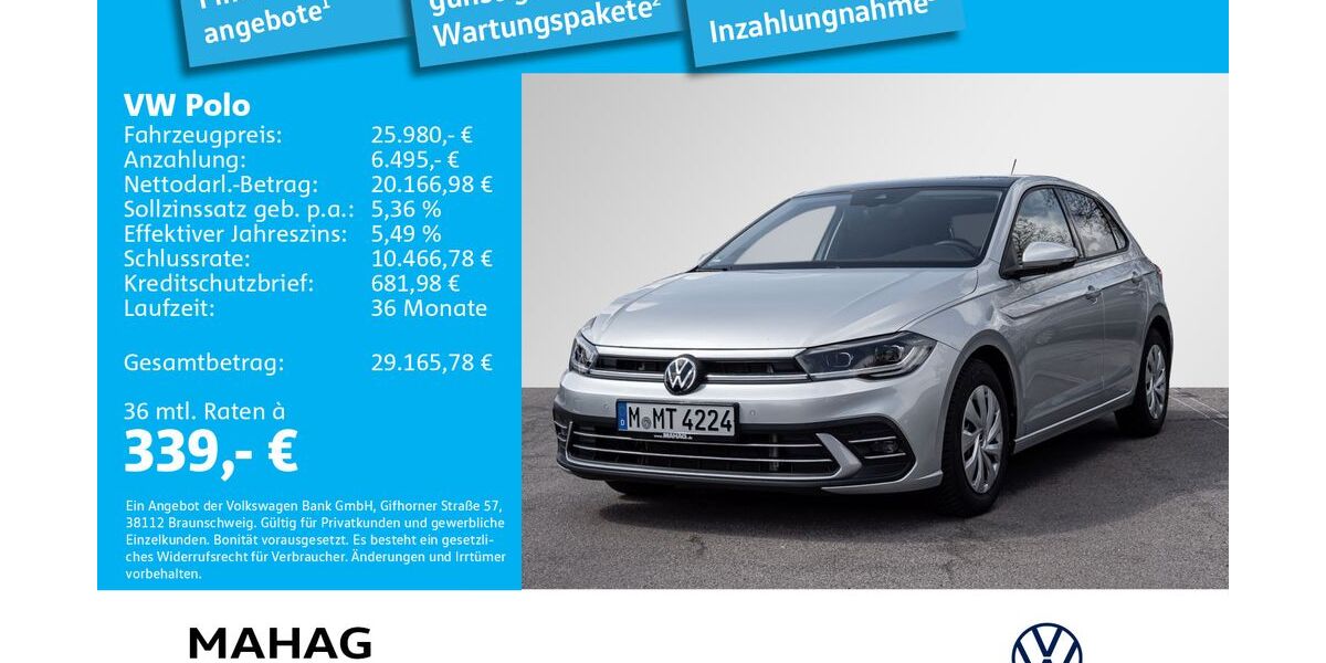VW Polo 6.369 km 25.980 &euro; München 81825