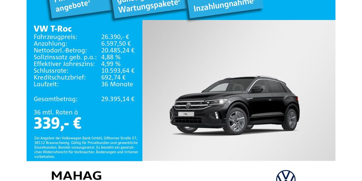 VW T-Roc 44.068 km 26.390 &euro; München 81825