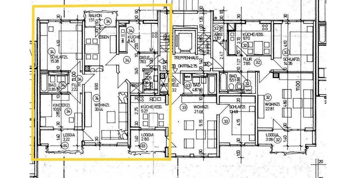 Etagenwohnung Germering - 3 Zimmer, 87 m&sup2;, 559.000&euro; | Angebot:26424400