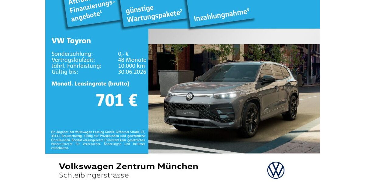 VW Tayron 3.000 km 59.980 &euro; München 81669