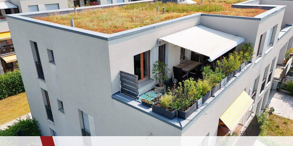 Bald bezugsfrei! Lichtdurchflutete 4-Zimmer-Dachterrassenwohnung mit Blick ins Grüne in München-Riem 4 zimmer