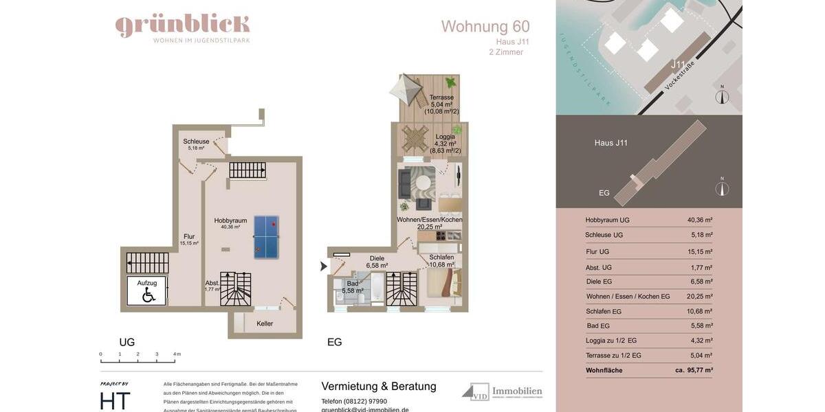 Erdgeschoßwohnung Haar - 2 Zimmer, 96 m&sup2;, 1.545&euro; | Angebot:24523373