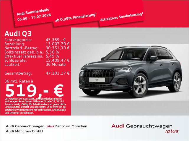 Audi Q3 10.613 km 43.359 &euro; Eching 85386