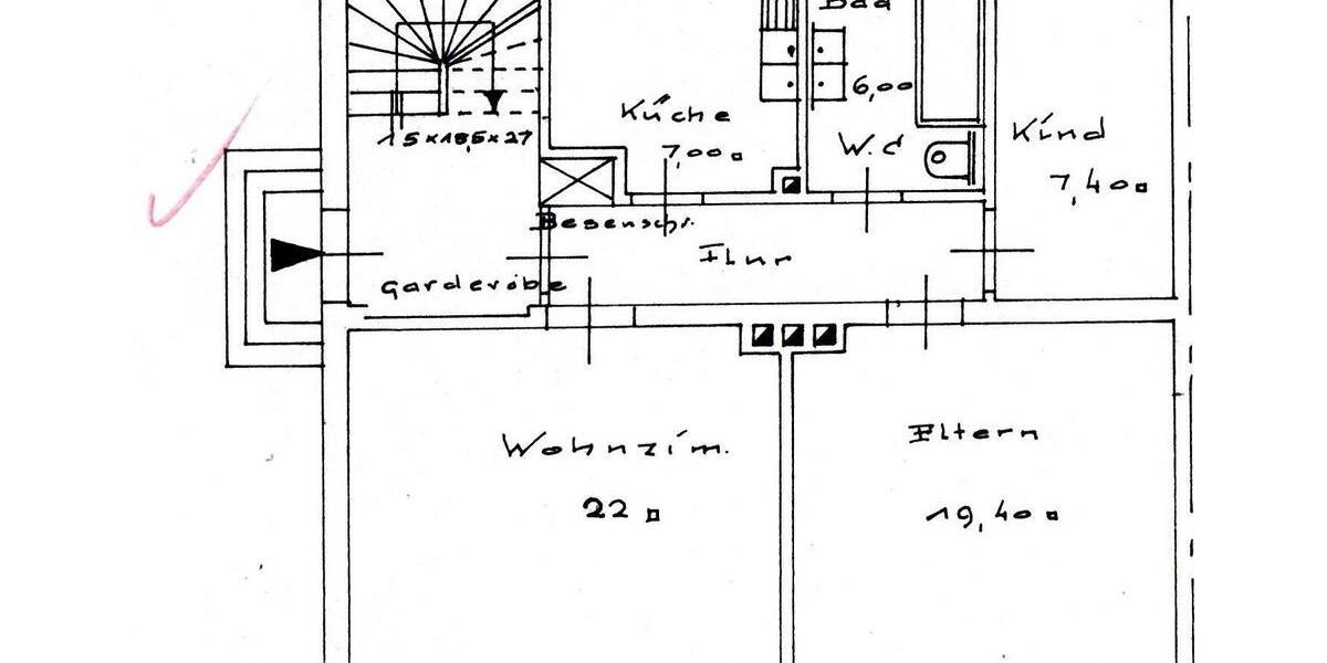 Etagenwohnung München Allach-Untermenzing - 3 Zimmer, 75 m&sup2;, 1.380&euro; | Angebot:26327173