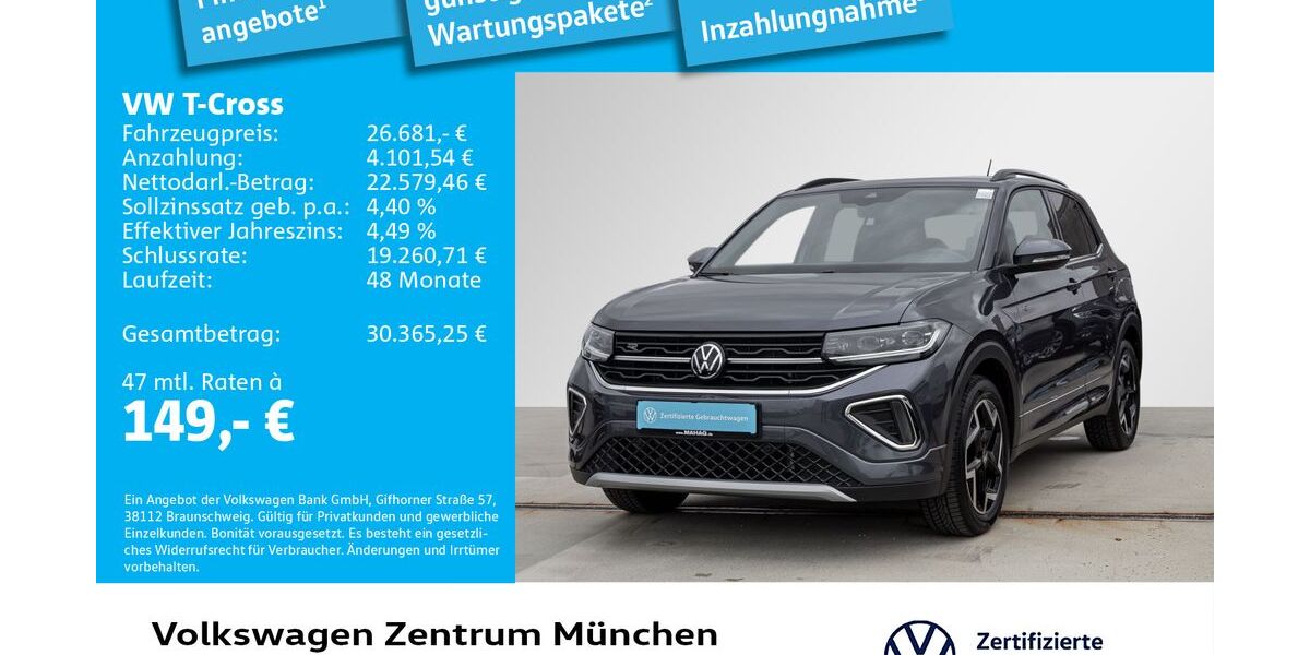 VW T-Cross 7.386 km 25.983 &euro; München 80687
