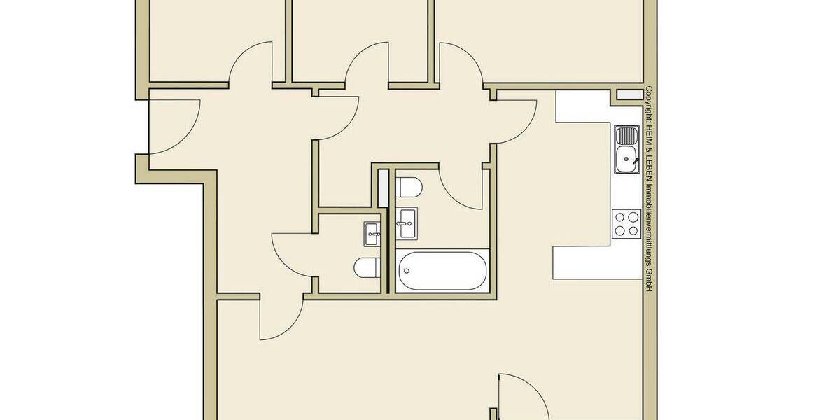 Etagenwohnung Ottobrunn - 4 Zimmer, 91 m&sup2;, 395.000&euro; | Angebot:26672019