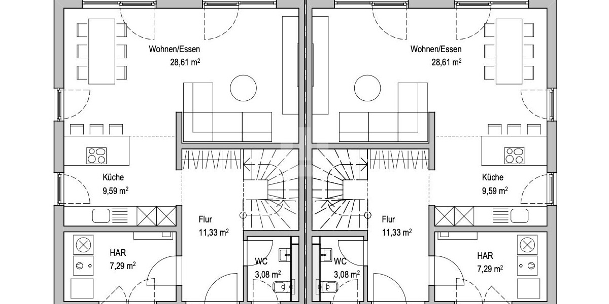 WINDISCH IMMOBILIEN! Neubau-DHH in A+ direkt in FFB - Ruhig und verkehrsgünstig gelegen - Doppelhaushälfte Fürstenfeldbruck | Angebot:25416924
