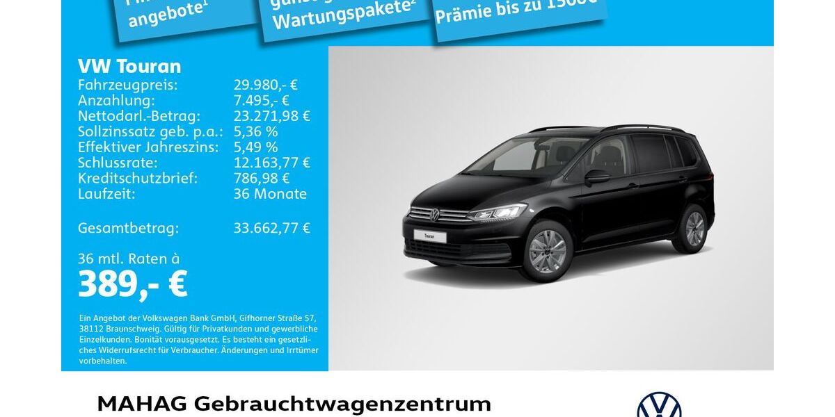 VW Touran 59.598 km 29.980 &euro; München 80935