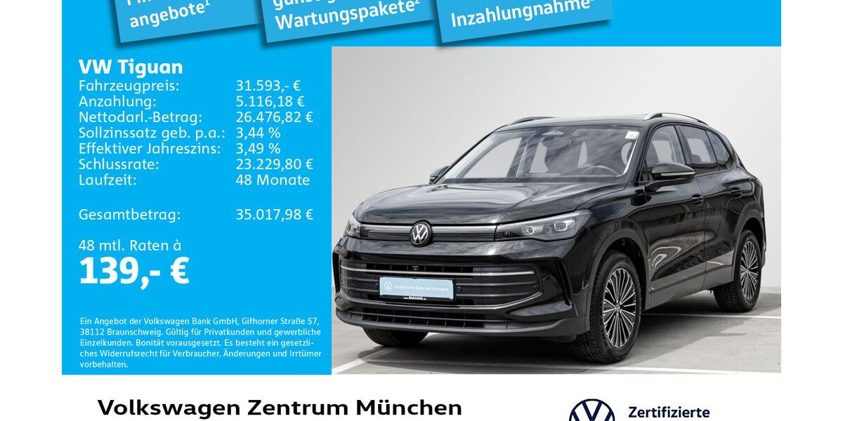 VW Tiguan 19.231 km 31.593 &euro; München 80687