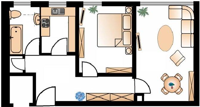 Hochparterre München Am Riesenfeld - 2 Zimmer, 51 m&sup2;, 340.000&euro; | Angebot:26885125