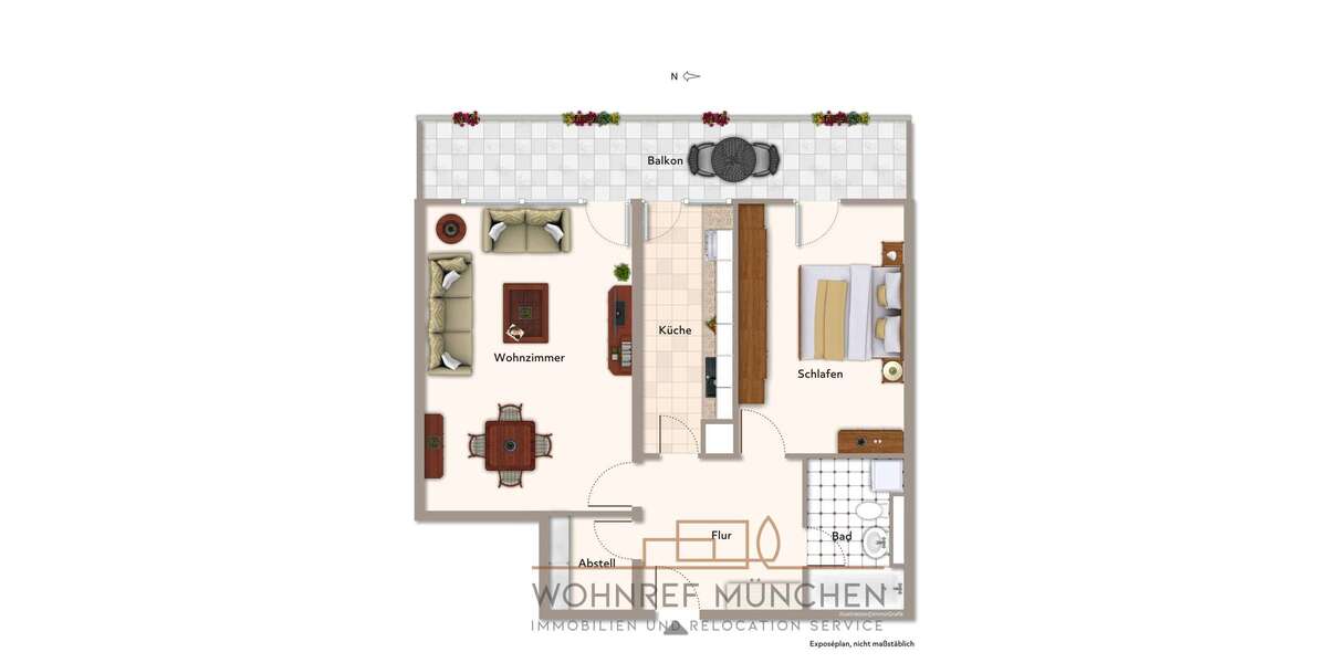 Etagenwohnung München / Solln Solln - 2 Zimmer, 73 m&sup2;, 409.000&euro; | Angebot:25325864