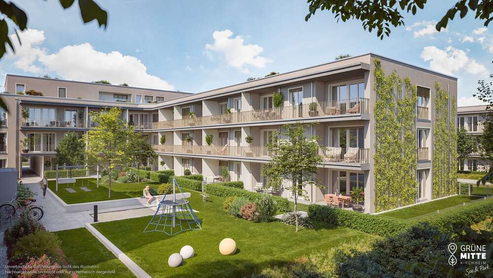 Etagenwohnung Kirchheim b. München - 2 Zimmer, 49 m&sup2;, 480.000&euro; | Angebot:27003998