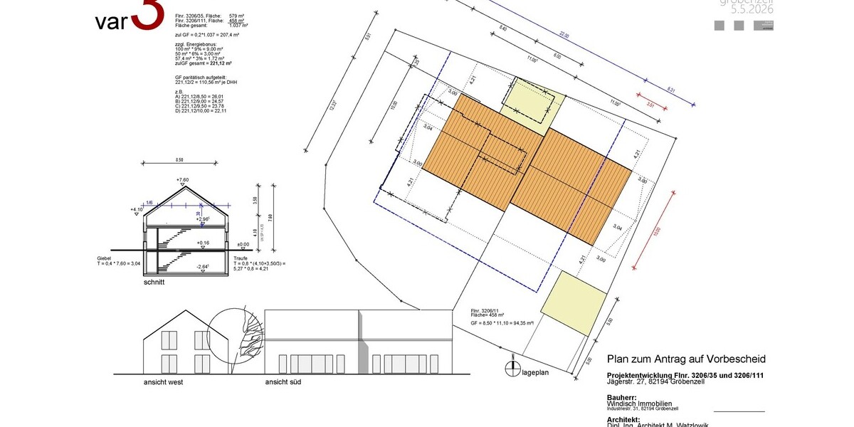 WINDISCH – Großzügiges 1.037 m² Grundstück für ein großes Doppelhaus in TOP-Lage von Gröbenzell - Grundstück Gröbenzell | Angebot:27291406