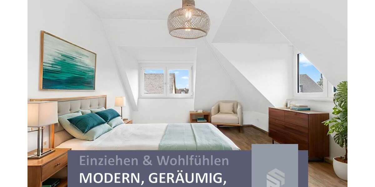 Verlieben & Einziehen | Hell, geräumig & sofort frei | Moderne Dachwohnung mit großer Terrasse 2 zimmer