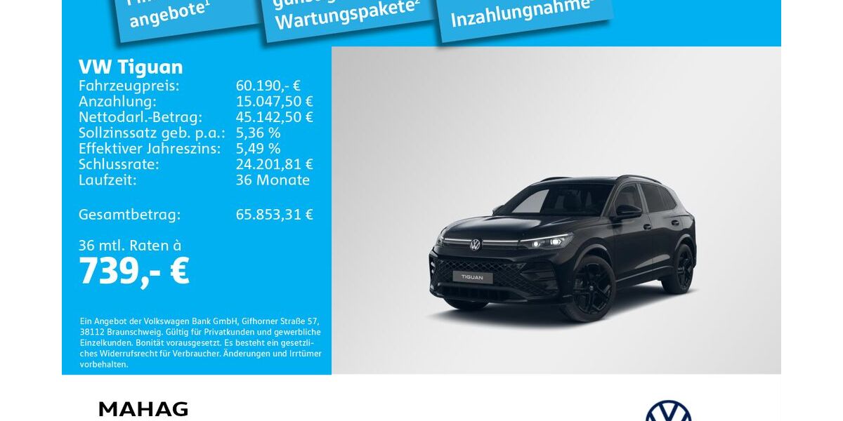 VW Tiguan 3.000 km 60.190 &euro; Dachau 85221