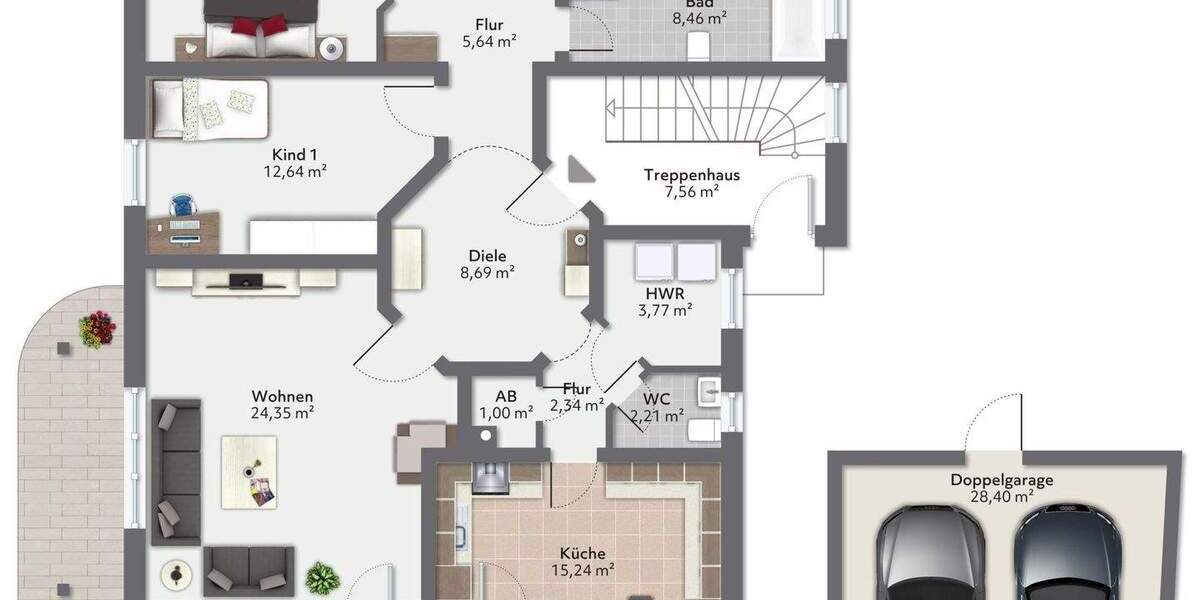 Mehrfamilienhaus, Wohnhaus Haar Gronsdorf - 7 Zimmer, 230 m&sup2;, 1.998.000&euro; | Angebot:25726676