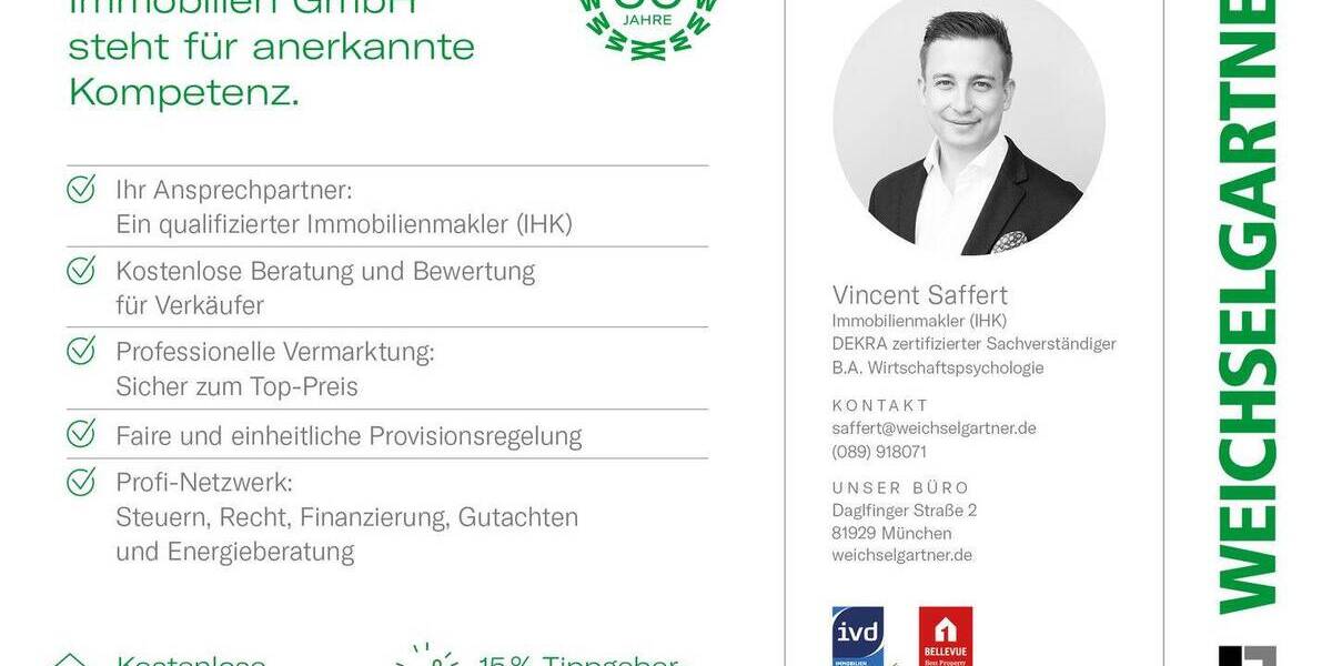 Etagenwohnung München Bogenhausen - 3 Zimmer, 65 m&sup2;, 550.000&euro; | Angebot:26105532