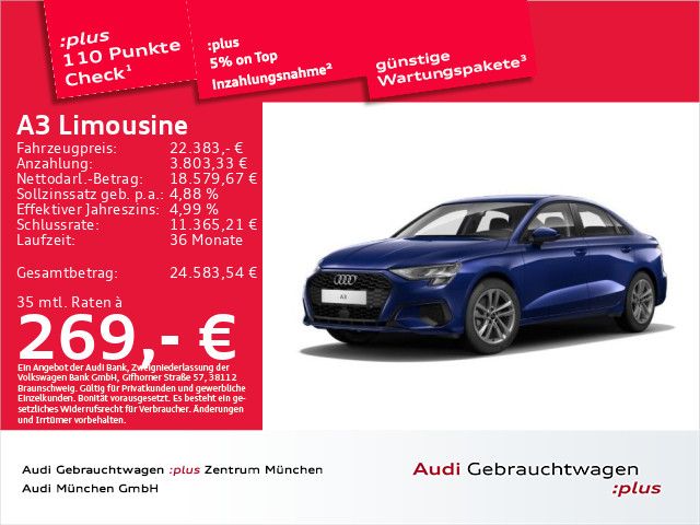 Audi A3 60.697 km 22.383 &euro; Eching 85386