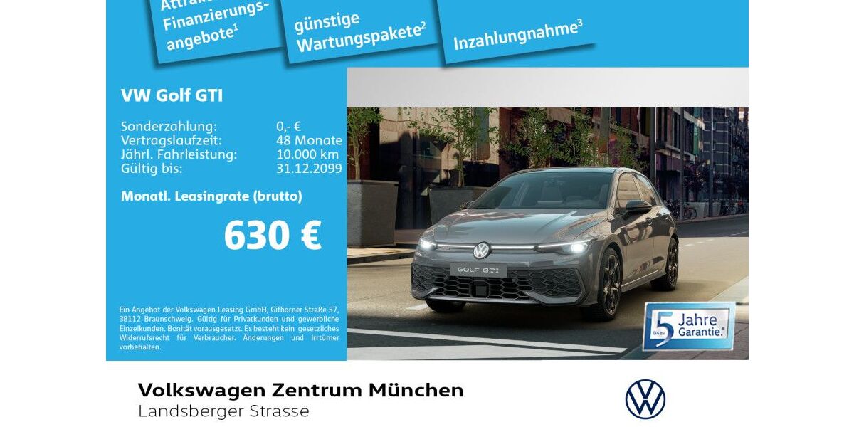 VW Golf 3.000 km 49.980 &euro; München 80687