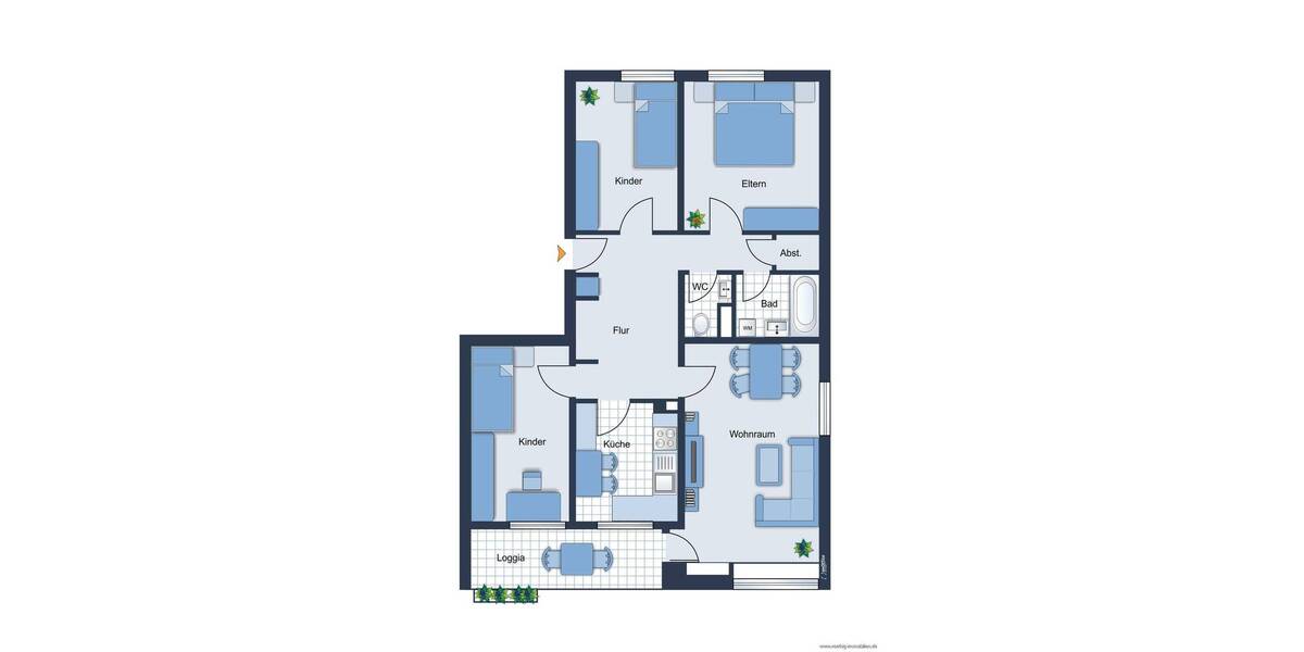 Etagenwohnung Planegg - 4 Zimmer, 97 m&sup2;, 450.000&euro; | Angebot:26401119