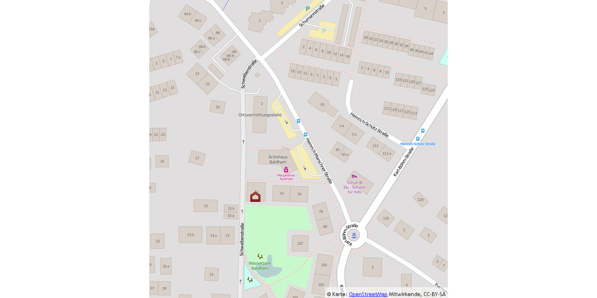 Etagenwohnung Baldham-Vaterstetten Baldham - 2 Zimmer, 66 m&sup2;, 495.000&euro; | Angebot:26055404