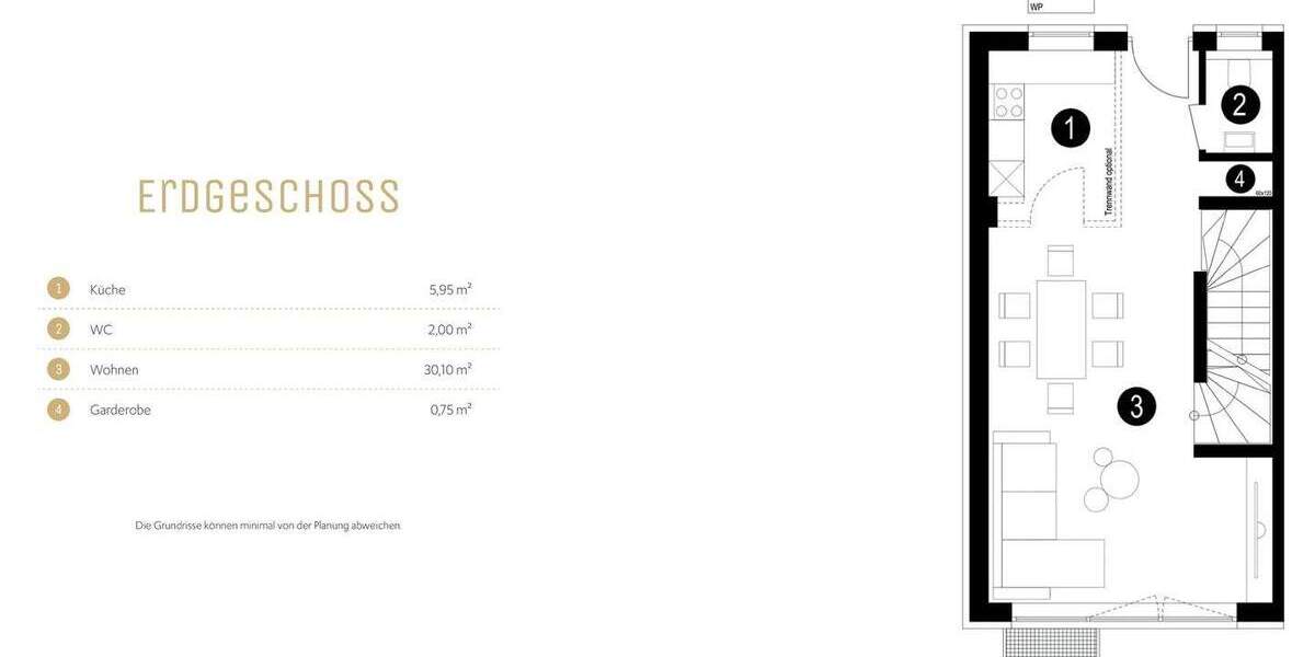 Doppelhaushälfte Gauting - 5 Zimmer, 127 m&sup2;, 1.099.000&euro; | Angebot:25661046