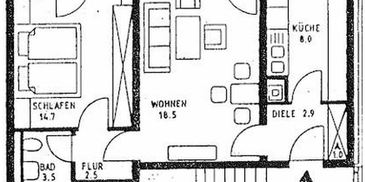 Etagenwohnung München Bogenhausen - 2 Zimmer, 57 m&sup2;, 438.000&euro; | Angebot:26188617