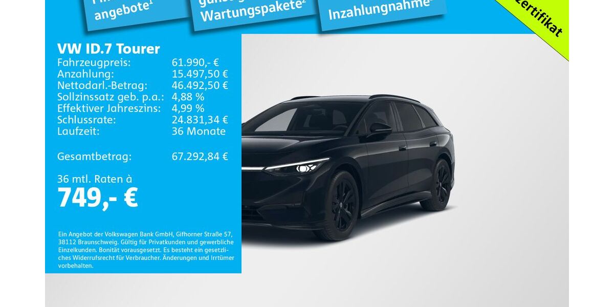 VW ID.7 4.000 km 61.990 &euro; München 80807