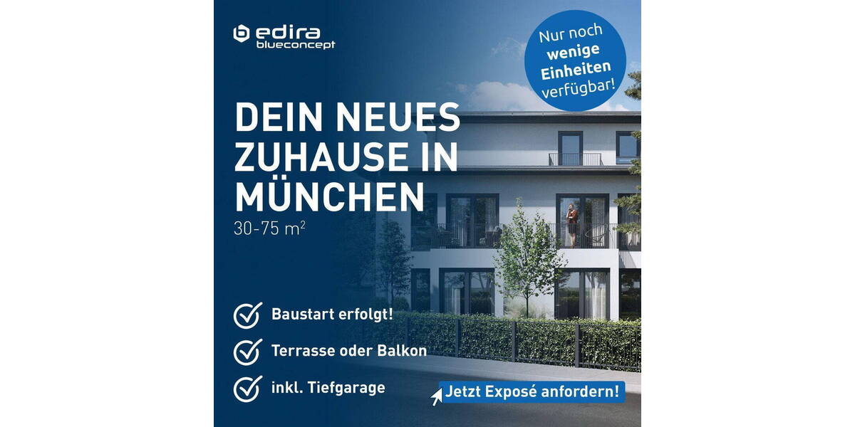 Etagenwohnung München Allach-Untermenzing - 2 Zimmer, 33 m&sup2;, 346.000&euro; | Angebot:26616846