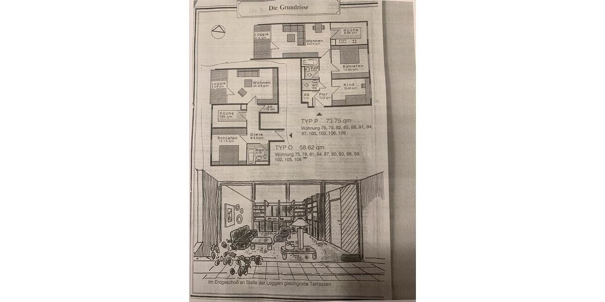 Etagenwohnung München Pasing-Obermenzing - 2 Zimmer, 59 m&sup2;, 438.000&euro; | Angebot:26956355
