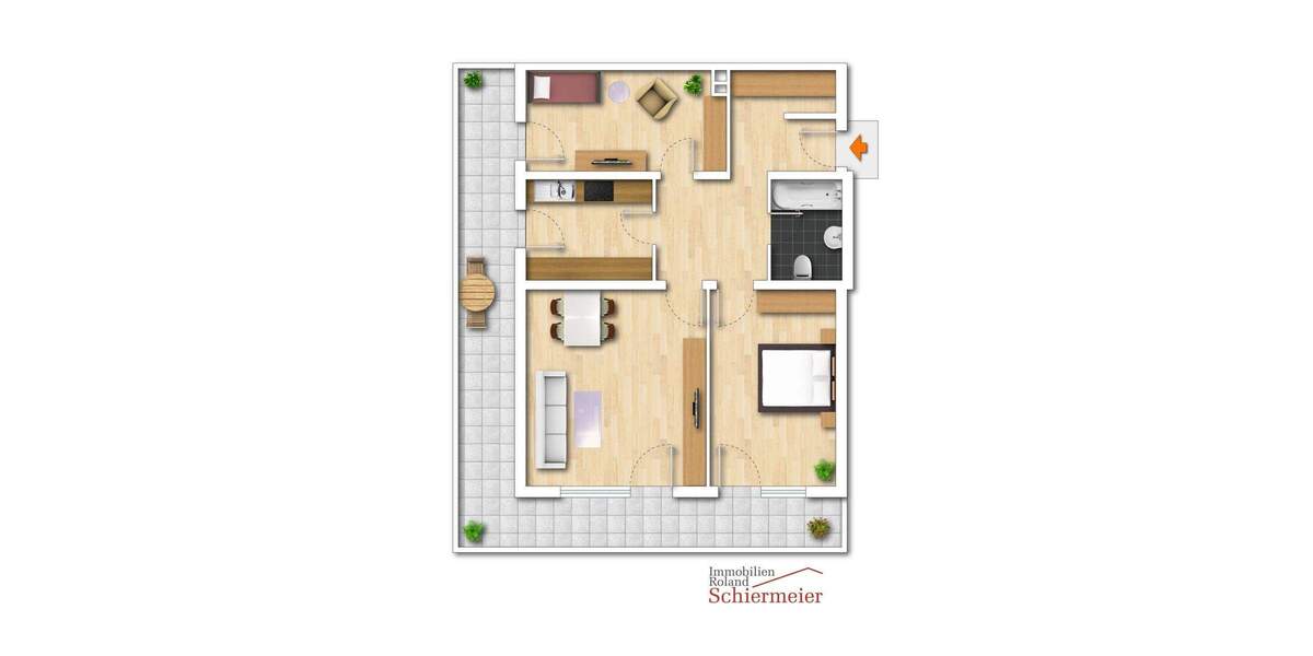 Etagenwohnung Gilching - 3 Zimmer, 82 m&sup2;, 395.000&euro; | Angebot:25744794