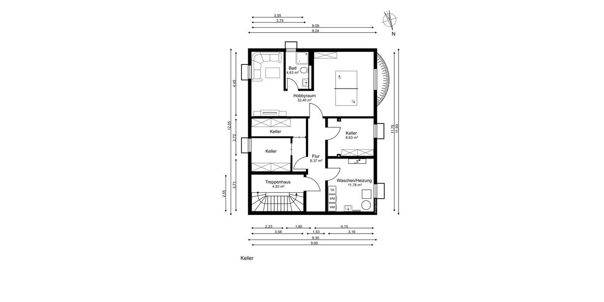 Freistehendes Ein- Zweifamilienhaus auf sonnigem Gartengrundstück mit viel Potenzial in Ottobrunn - Zweifamilienhaus Ottobrunn | Angebot:27196833