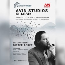 AVIN Studios Klassik - Acker, Romanov, Brahms 27.09.2026 AVIN Studios