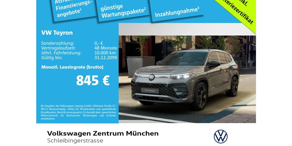 VW Tayron 3.000 km 63.990 &euro; München 81669