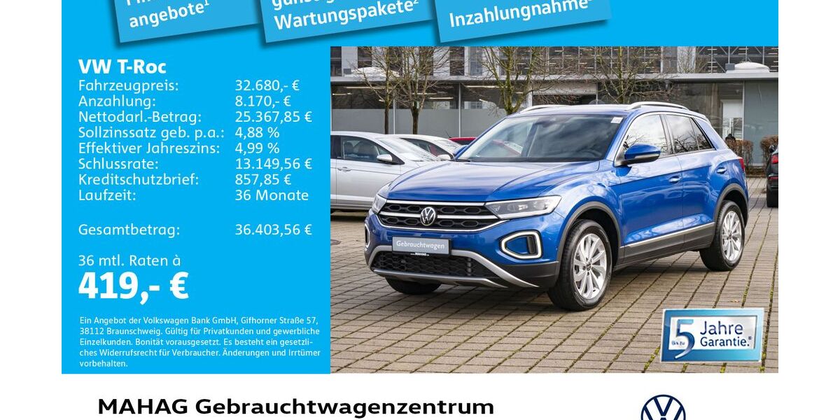 VW T-Roc 8.054 km 32.680 &euro; München 80935