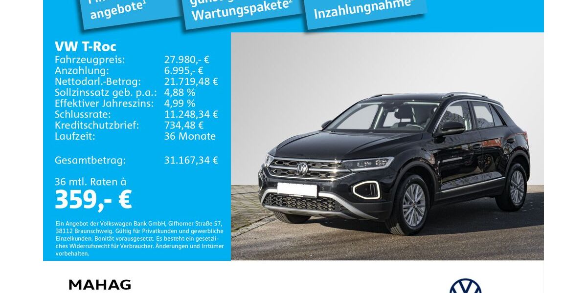 VW T-Roc 40.664 km 27.980 &euro; Dachau 85221
