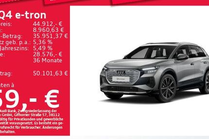 Audi Q4 e-tron 35.483 km 38.497 &euro; Eching 85386