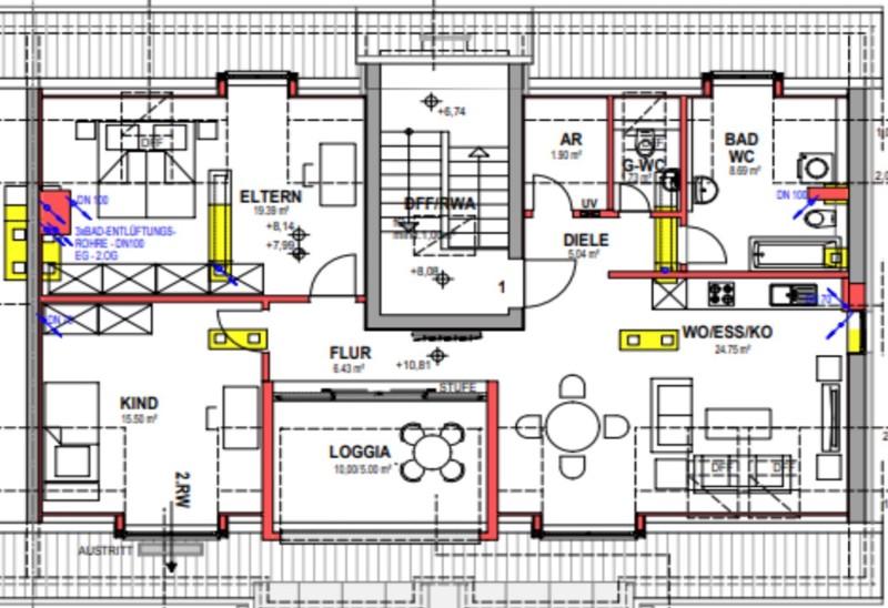 Dachgeschoßwohnung Dachau - 3 Zimmer, 88 m&sup2;, 1.759&euro; | Angebot:25996661