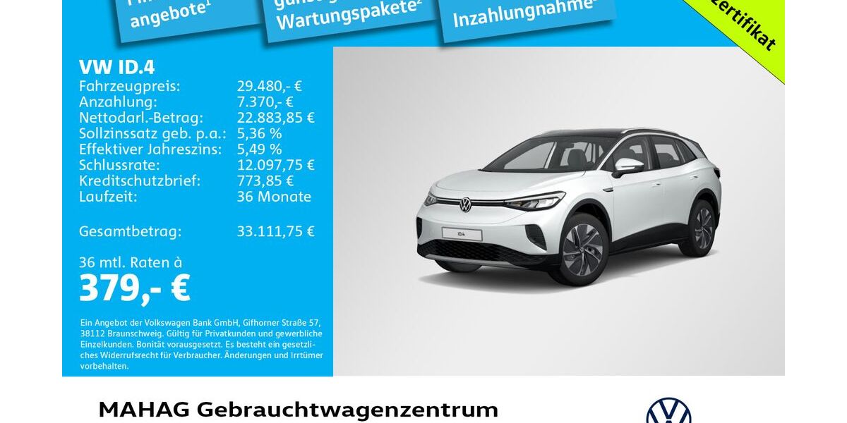 VW ID.4 52.694 km 29.480 &euro; München 80935