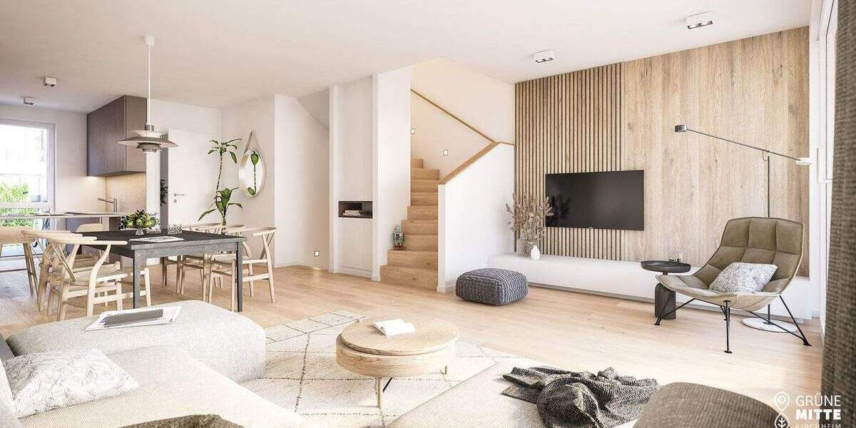 Reihenmittelhaus Kirchheim Heimstetten - 4 Zimmer, 114 m&sup2;, 989.000&euro; | Angebot:25726239