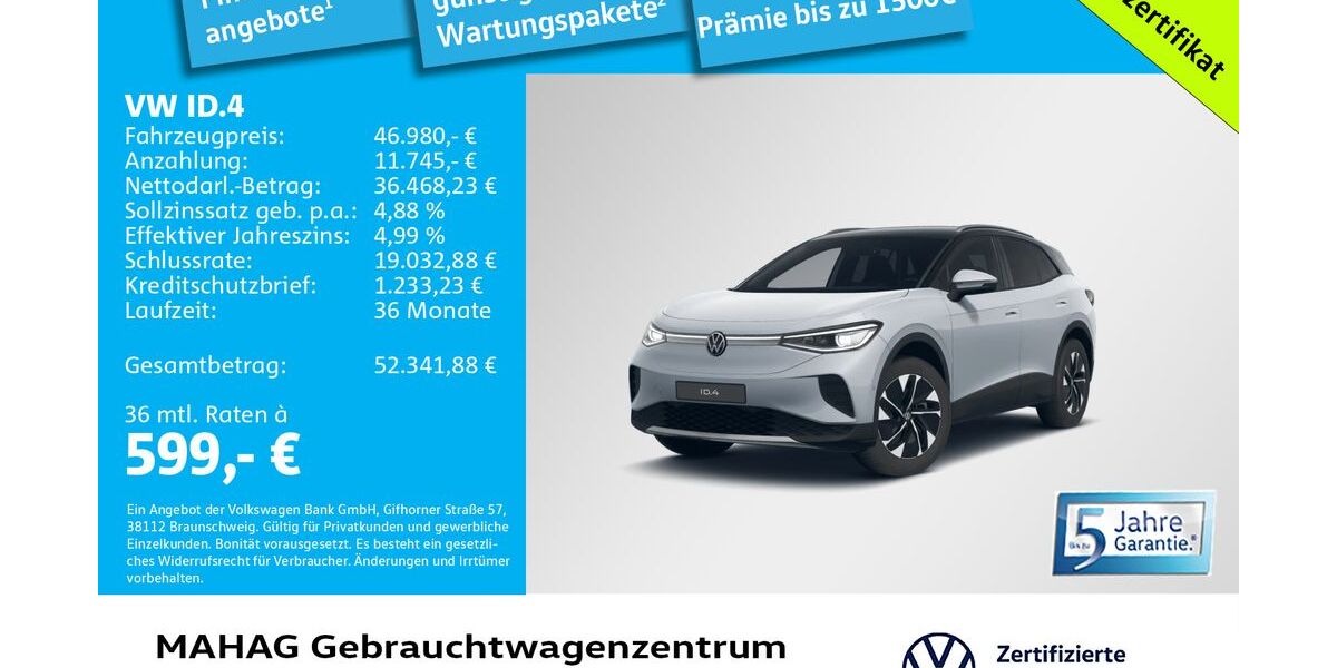 VW ID.4 8.038 km 46.980 &euro; München 80935