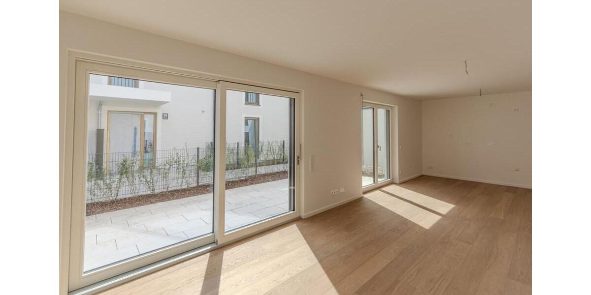 Erstbezug: 2-Zi-Gartenwohnung mit Einbauküche, 2 Terrassen und TG-Einzelstellplatz 2 zimmer