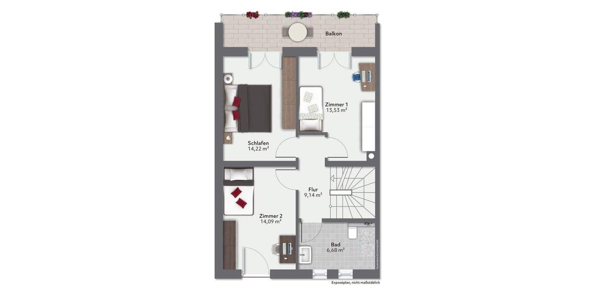 Reihenmittelhaus Kirchseeon - 6 Zimmer, 171 m&sup2;, 2.380&euro; | Angebot:25523927